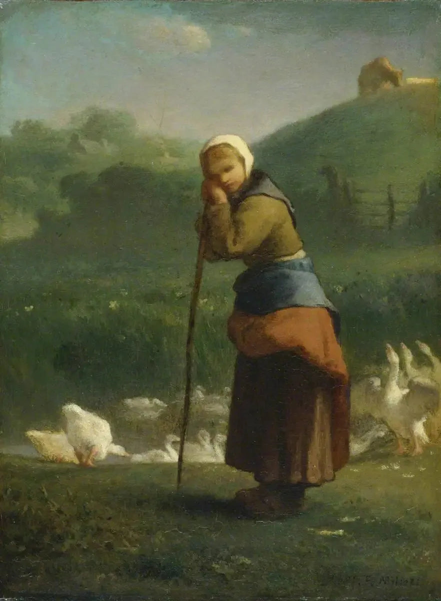 Gøjeplejerske i Gruchy - Jean-François Millet