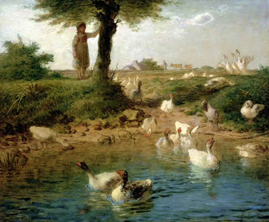 La gardeuse d’oies - Jean-François Millet - Alpha Reproduction