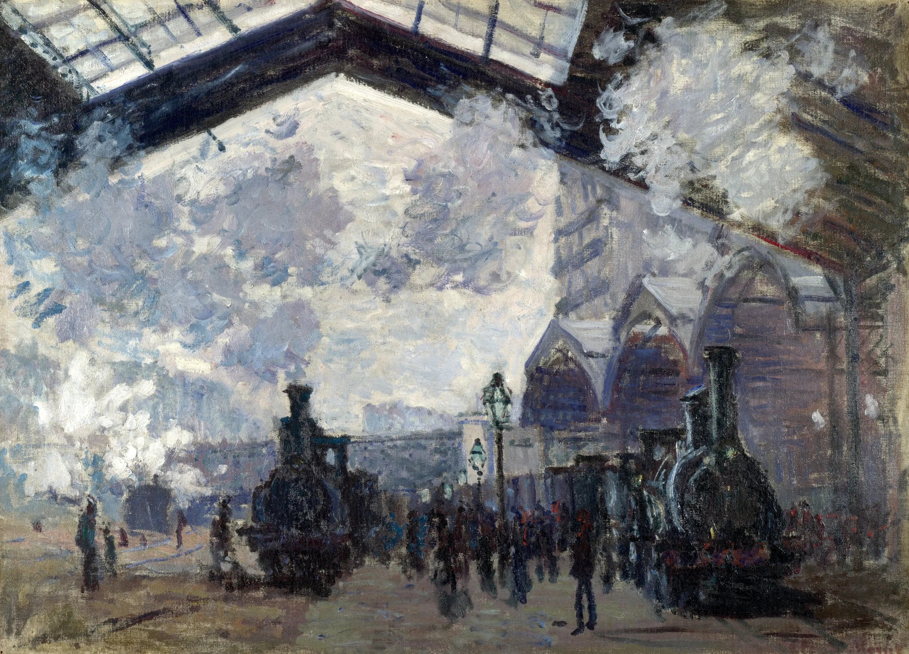 Reproduction du tableau « La Gare Saint-Lazare - Claude Monet » par Alpha Reproduction en peinture à l’huile