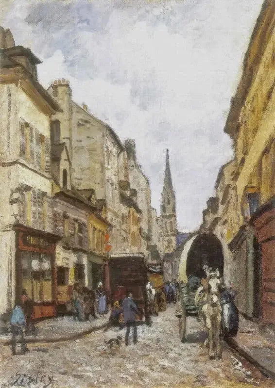La Grand-Rue i Argenteuil - Alfred Sisley