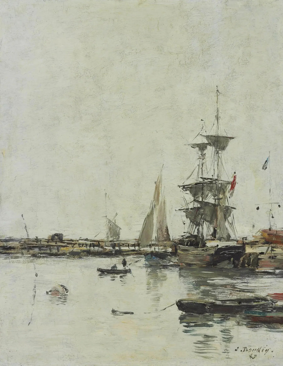 Molebyen i Trouville - Eugène Boudin
