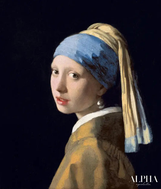 La Jeune Fille à la perle - Johannes Vermeer - Reproductions de tableaux et peintures haut de gamme