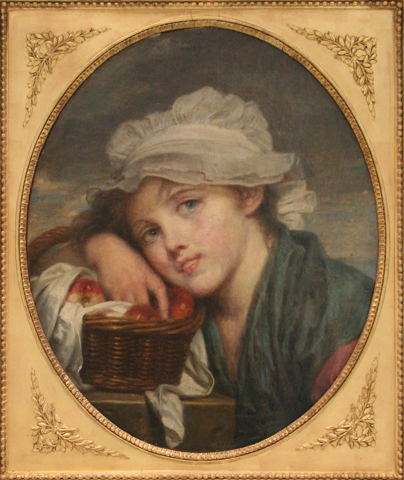 Den unge pige med kurven - Jean-Baptiste Greuze
