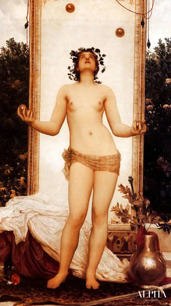 La jeune fille jongleuse antique - Frederic Leighton Reproductions de tableaux à la peinture à l’huile