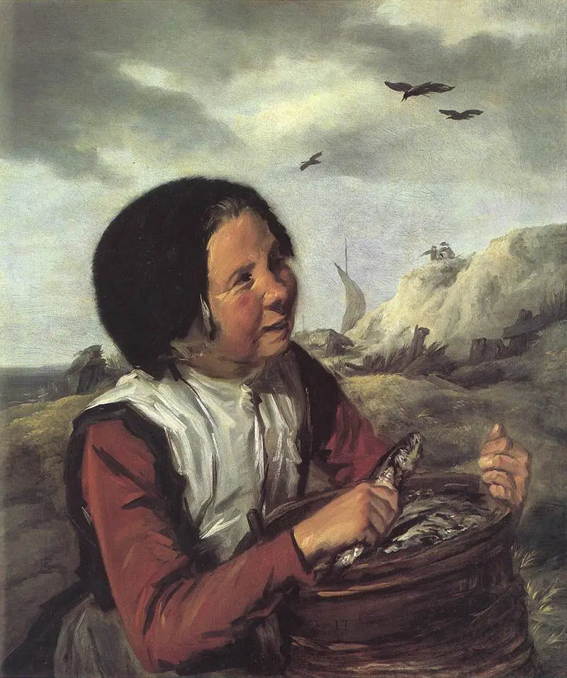 Den unge fiskerinde - Frans Hals