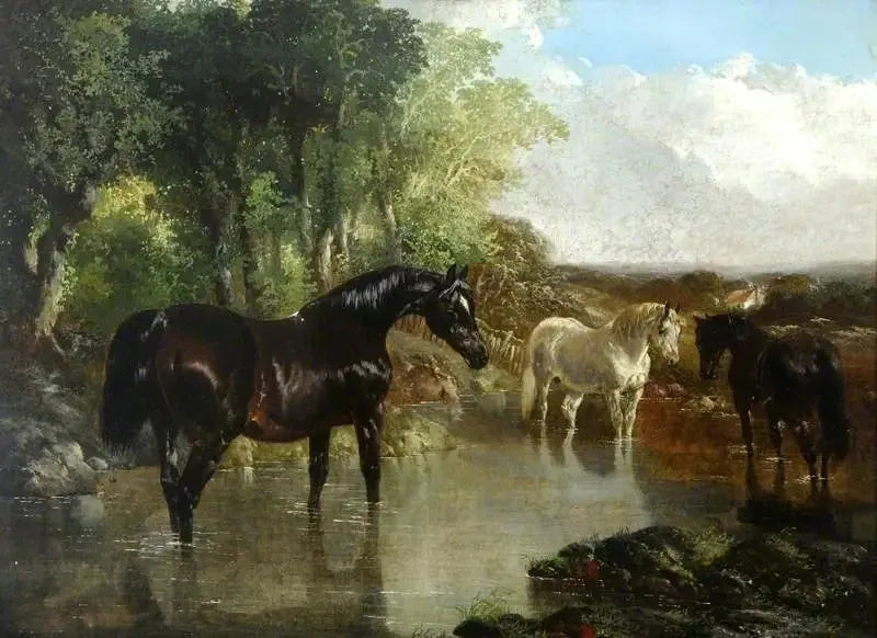 Den bedækkede hoppe - John Frederick Herring, Sr.