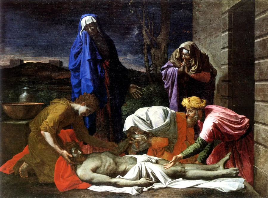 Korsfæstelsen over den døde Kristus - Nicolas Poussin