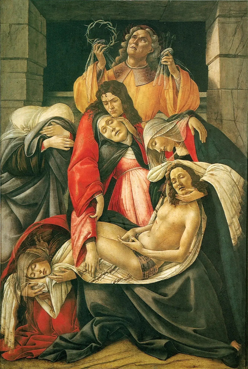 Klagen over den døde Kristus - Sandro Botticelli