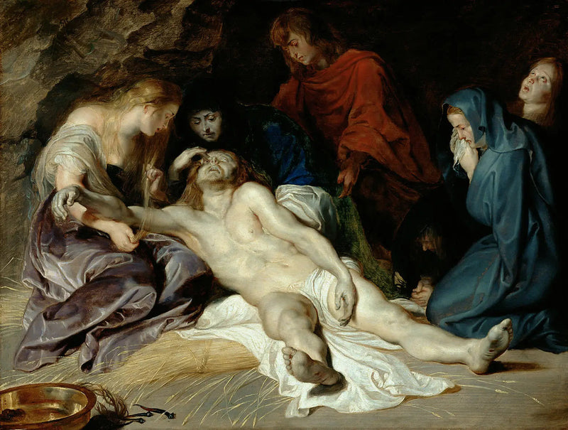 Klagen over den døde Kristus' krop. - Peter Paul Rubens