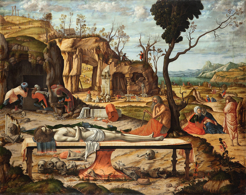 Lamentationen over Kristi døde legeme - Vittore Carpaccio