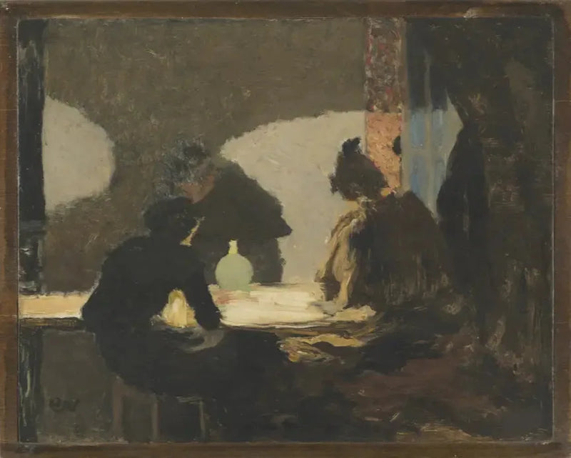 Den grønne lampe - Édouard Vuillard