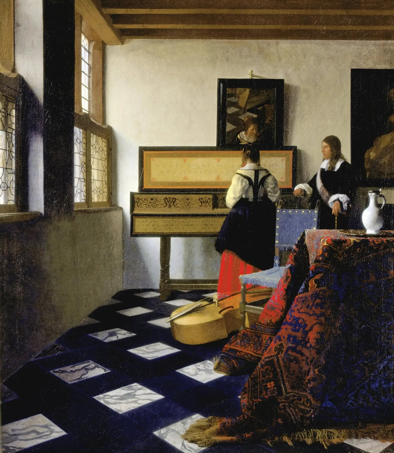 Musikundervisningen - Johannes Vermeer