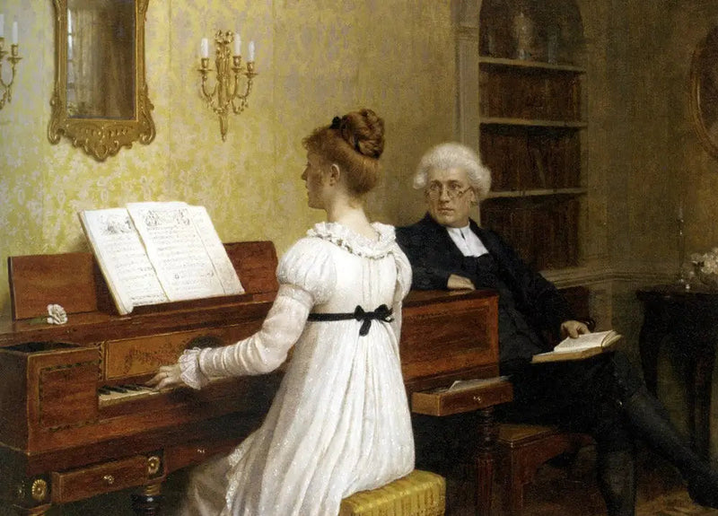 Pianosession - Edmund Blair Leighton