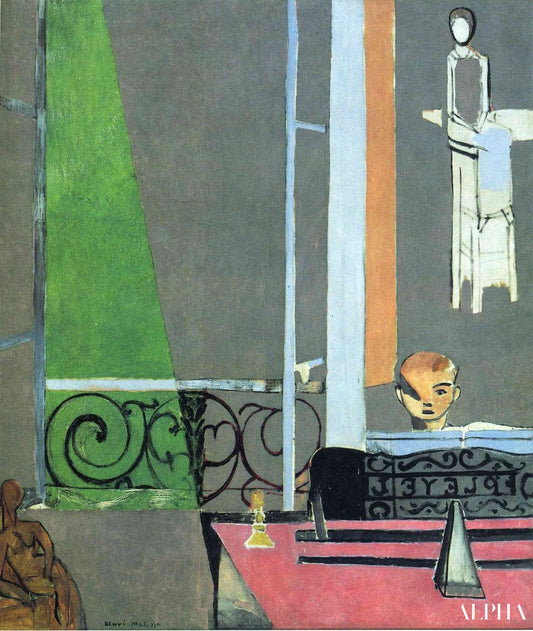 Klaverleksionen - Matisse - Reproduktioner af malerier og højkvalitets malerier