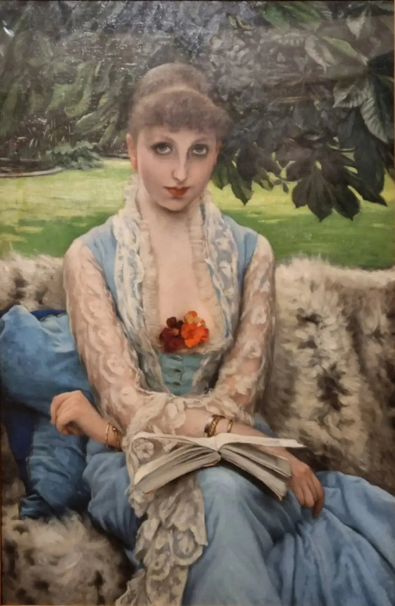Læsning i parken - James Tissot