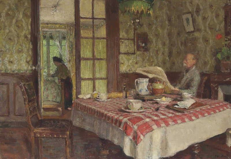 La lecture dans la salle à manger, Vaucresson - Édouard Vuillard