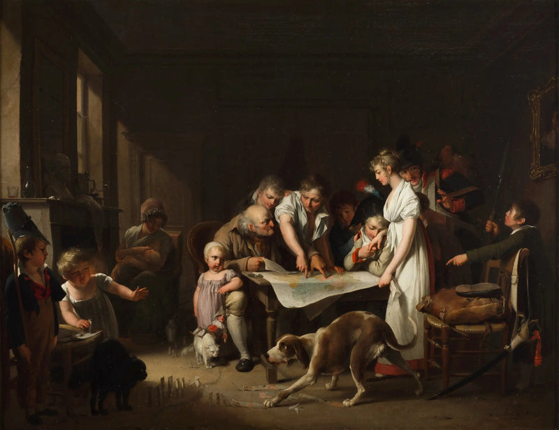 Læsningen af ​​Den Store Hær- Louis-Léopold Boilly