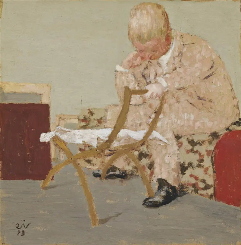 La lecture du journal - Édouard Vuillard