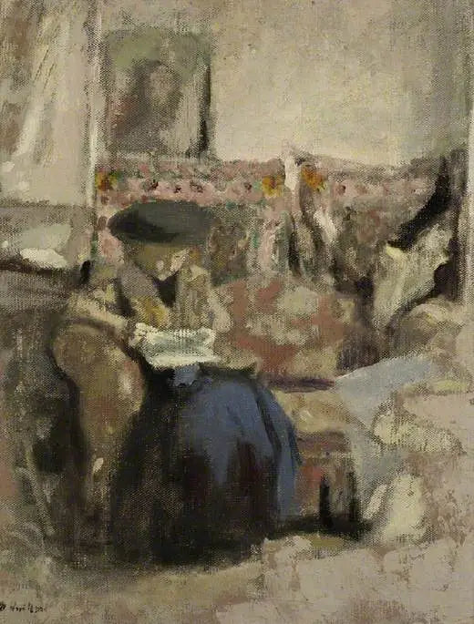 La Liseuse au coussin - Édouard Vuillard