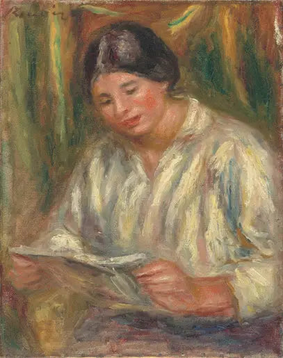 Den hvide læser - Pierre-Auguste Renoir