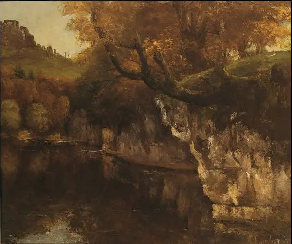 La Loue ved Scey-en-Varais - Gustave Courbet