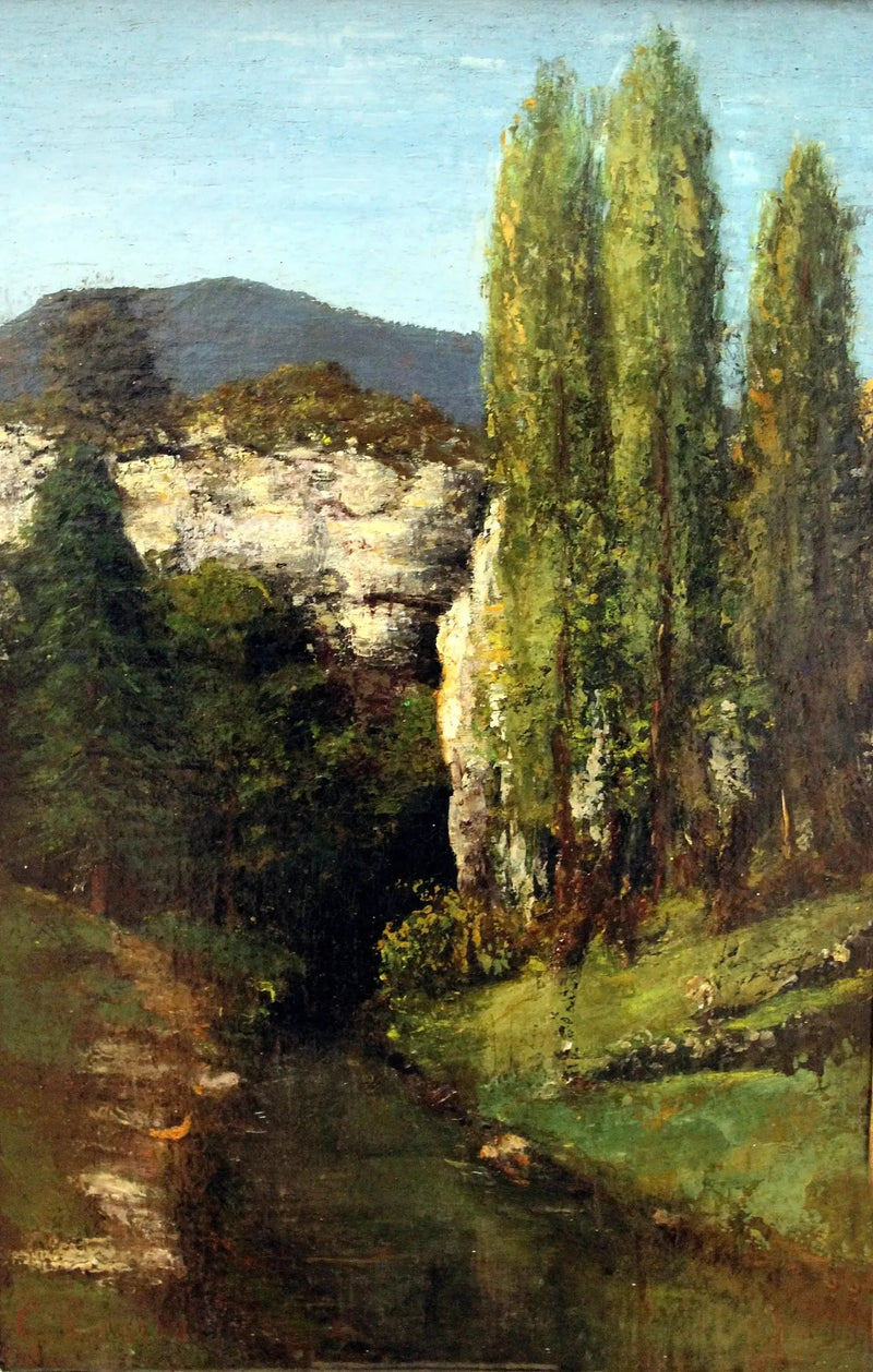 La Loue i Jura-bjergene - Gustave Courbet