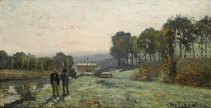 Marly Maskinen i Bougival - Camille Pissarro