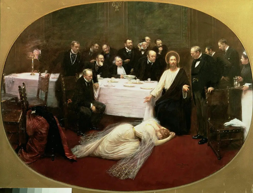 La Madeleine chez le Pharisien - Jean Béraud image 1 reproduction artisanale de tableau