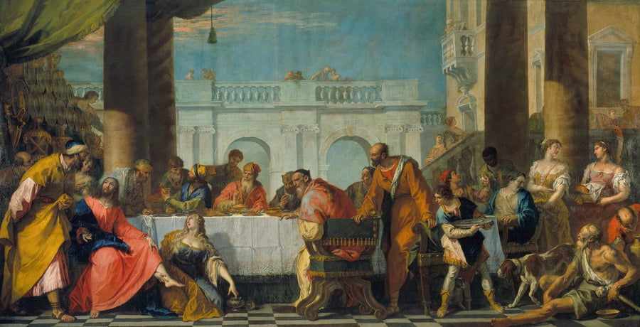 Den Madeleine, der salver Jesu fødder - Sebastiano Ricci