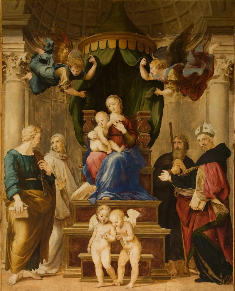 Madonna med baldakin - Raphael Sanzio