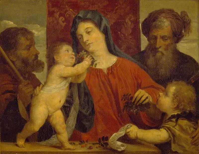 La Madone aux cerises - David Teniers den Unge