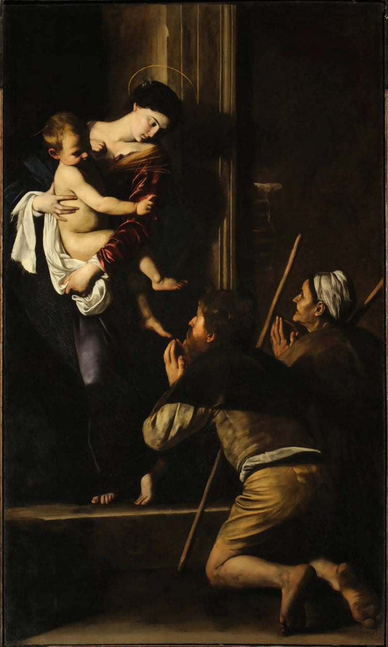 Madonnaen af pilgrimmene - Caravaggio