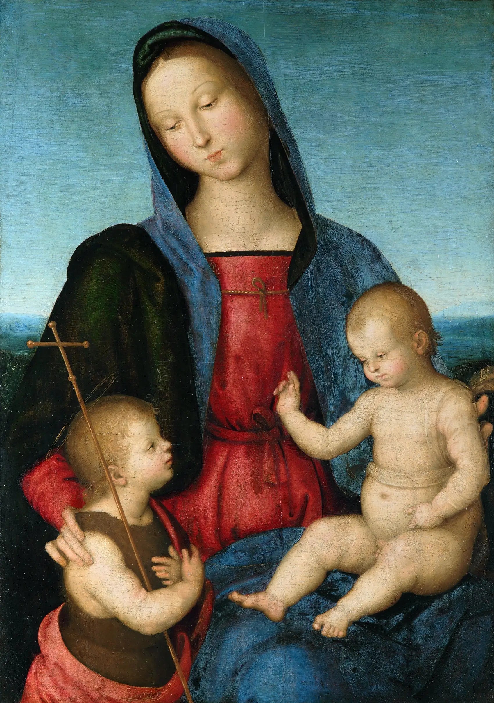 Reproduction du tableau « La Madone Diotallevi - Raphaël Sanzio » par Alpha Reproduction en peinture à l’huile