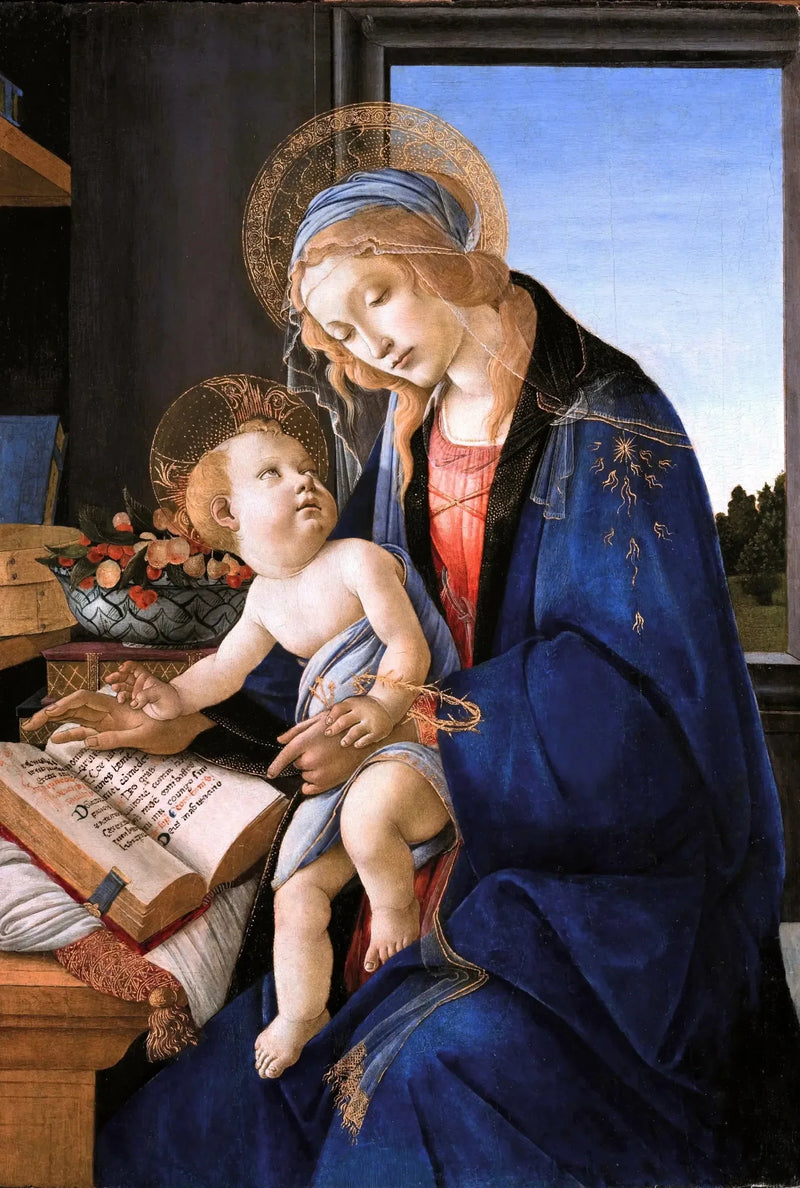Madonnaen med bogen - Sandro Botticelli