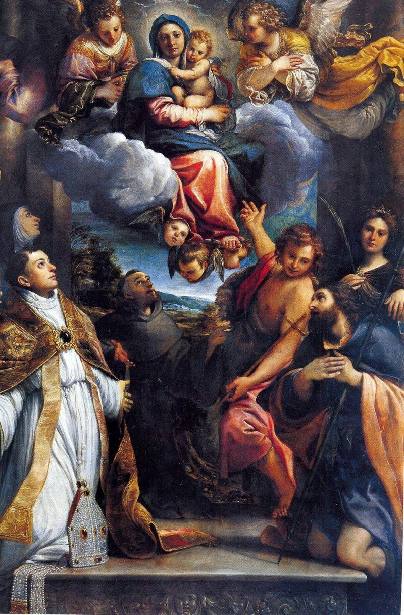 Den herlige Madonna med de hellige - Annibale Carracci