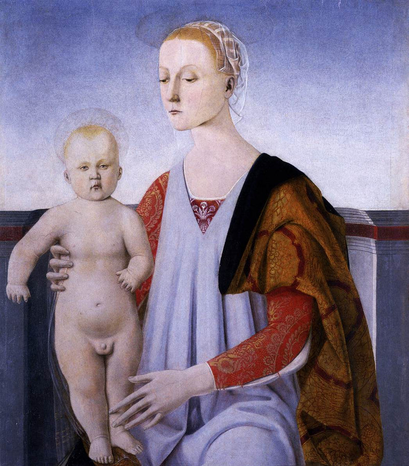 Madonnaen og barnet - Luca Signorelli