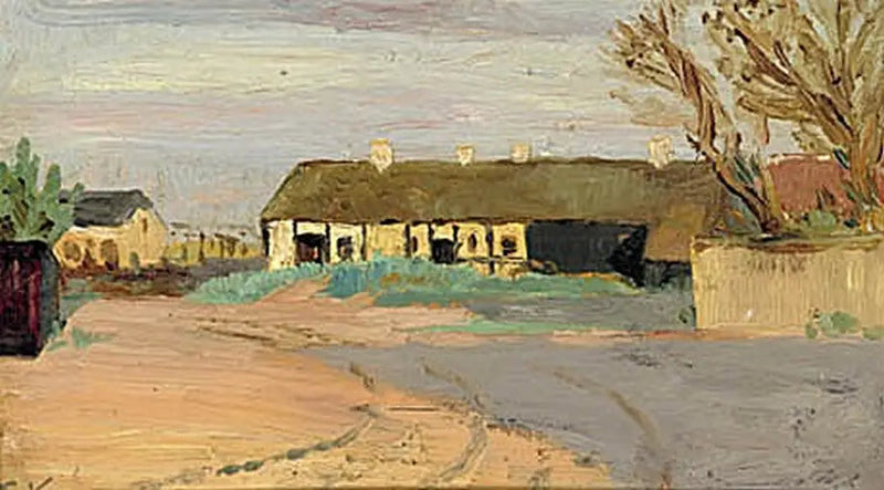 Christoffers hus ved skumring. - Peder Severin Krøyer