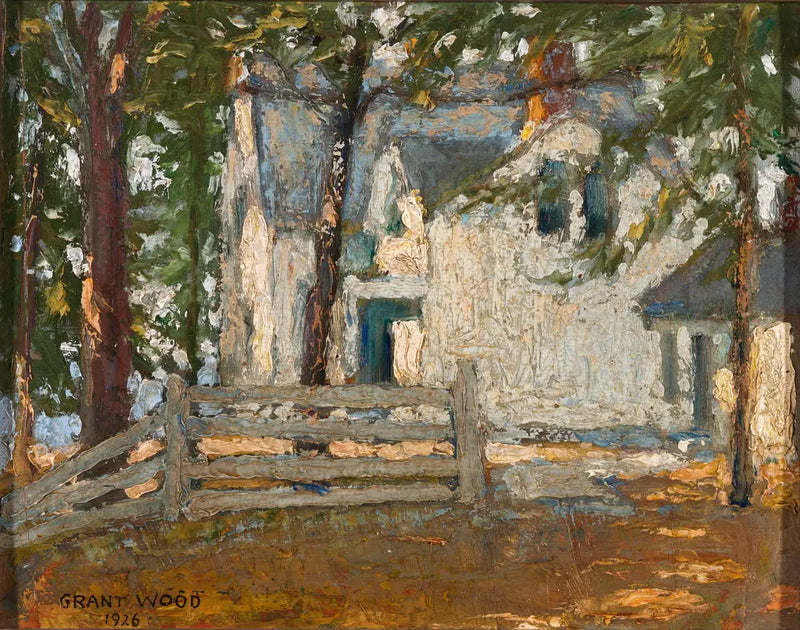 Bedstemor's Hus - Grant Wood