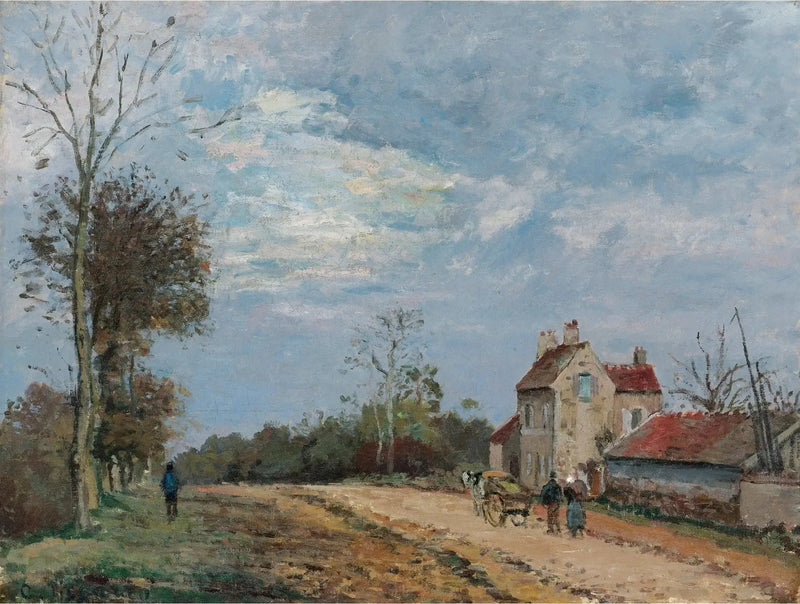 Herr Musys hus, Marlyvej, Louveciennes - Camille Pissarro
