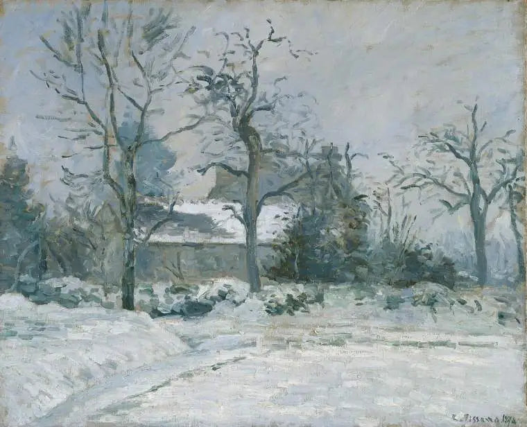 Piette-huset, Montfoucault, sneeffekt - Camille Pissarro