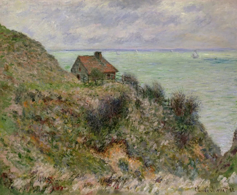 Fiskerens hus, overskyet vejr - Claude Monet