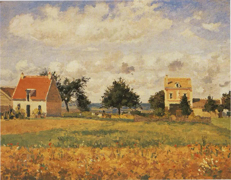 Det røde hus - Camille Pissarro