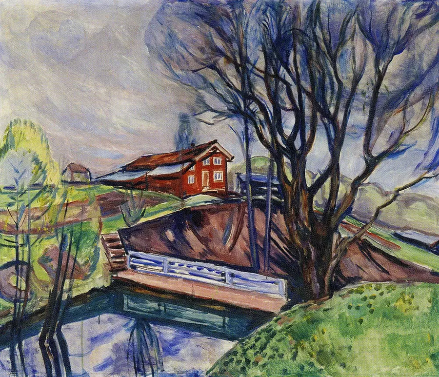 Det røde hus - Edvard Munch