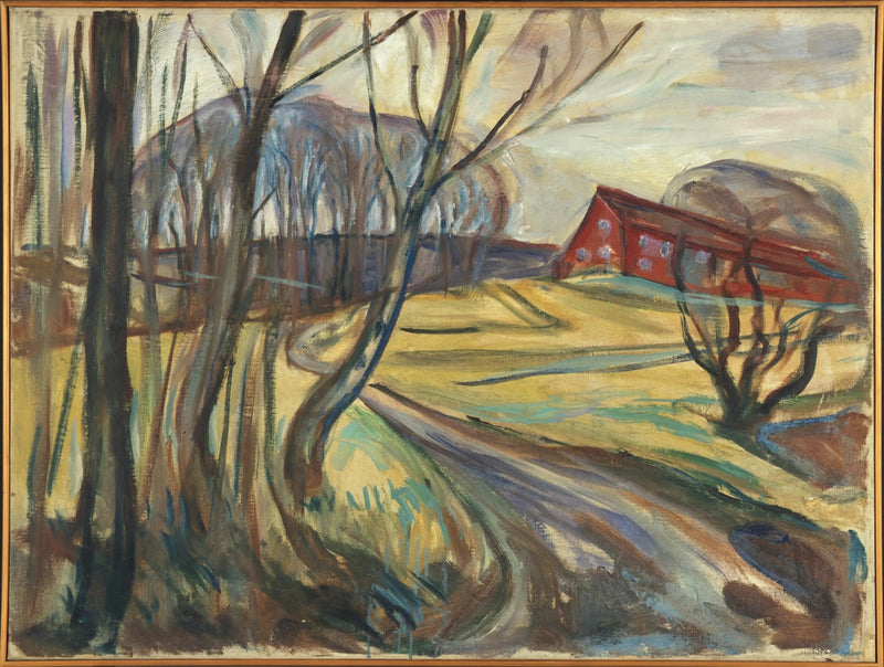 Det røde hus - Edvard Munch
