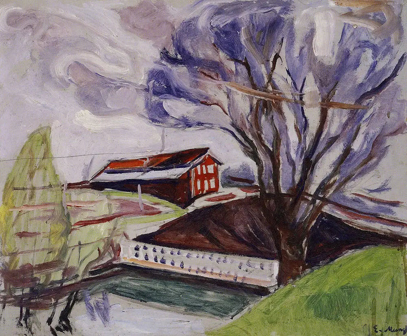 Det røde hus - Edvard Munch