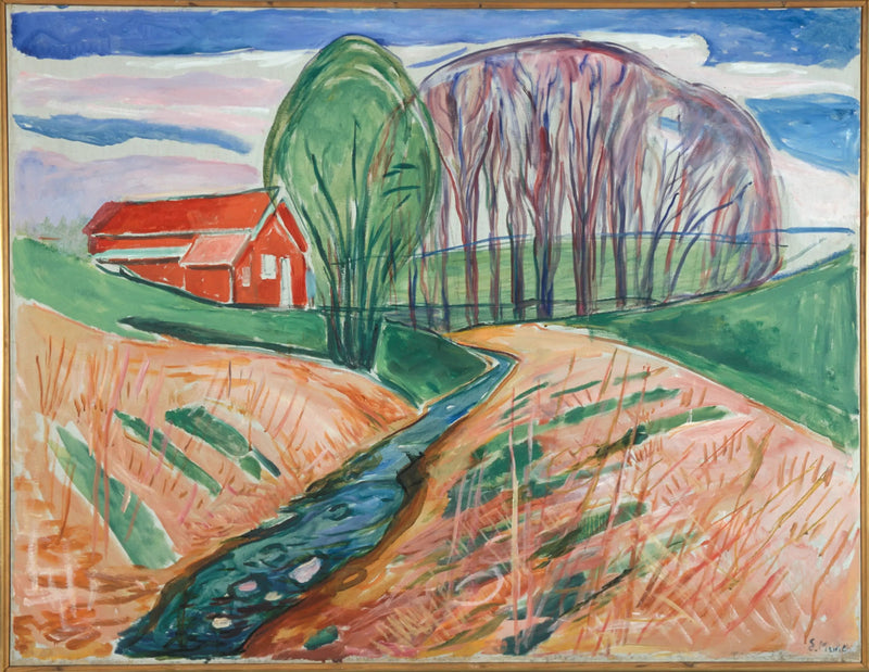 Det røde hus - Edvard Munch