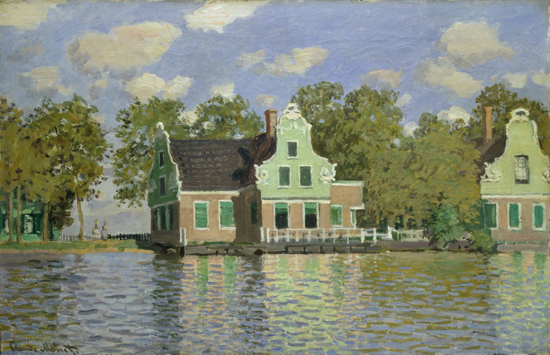 Huset ved floden Zaan i Zaandam - Claude Monet