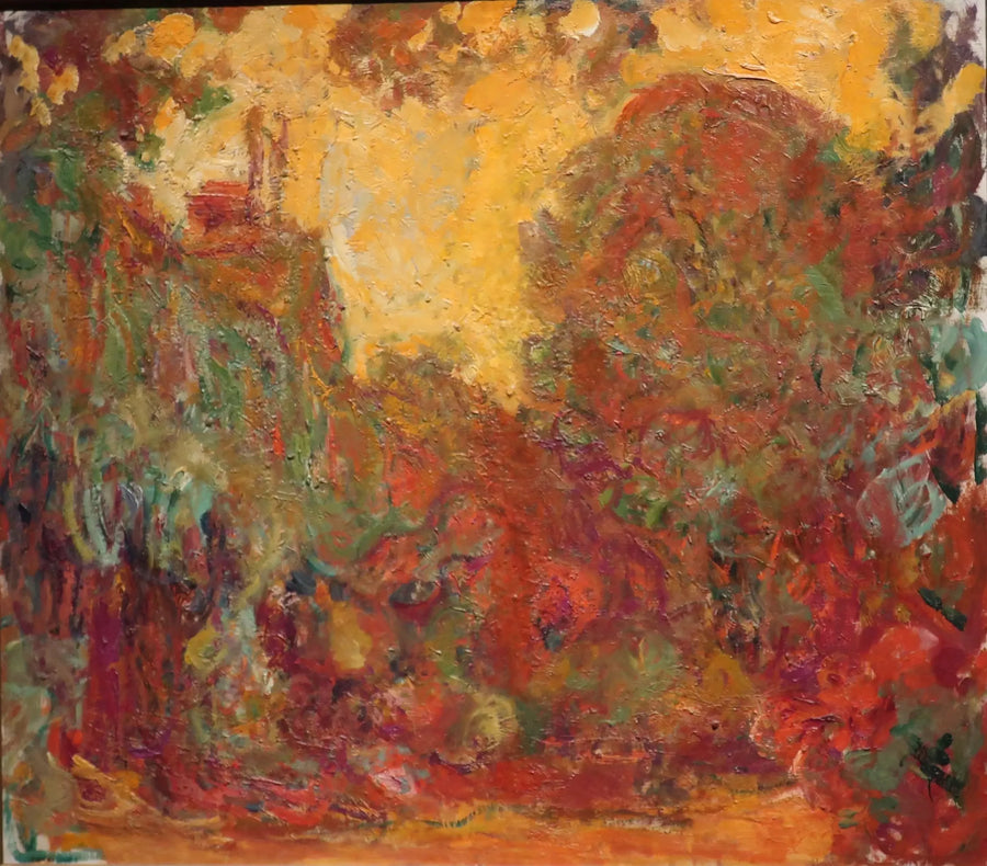 Huset set fra rosenhaven - Claude Monet