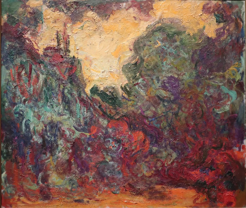 Huset set fra rosenhaven - Claude Monet