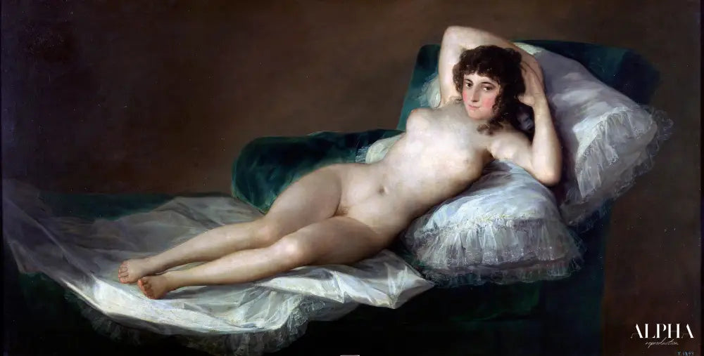 La Maja nue - Francisco de Goya - Reproductions de tableaux et peintures haut de gamme